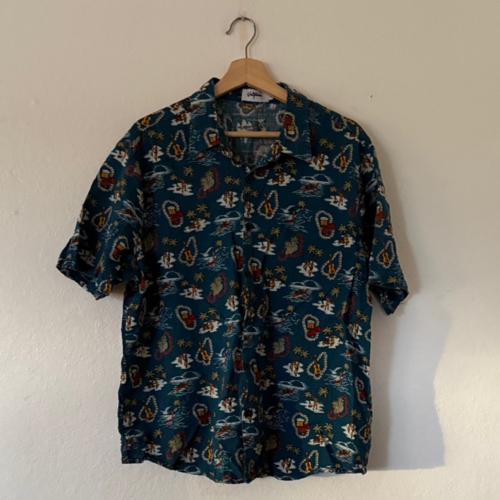 Vatpave Hawaiian Shirt in Blue Sz XL